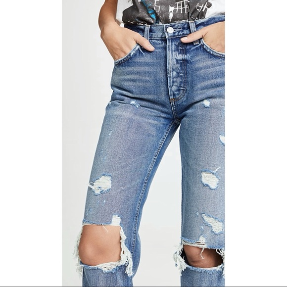 Boyish Tommy High Rise Straight Jeans in Room Service - Picture 3 of 12